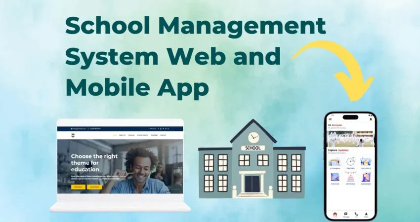 School management system web and mobile app